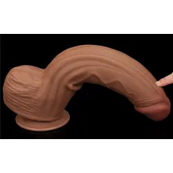 LoveToy SlidingSkin Gode Sliding Skin 23 x 6cm Marron